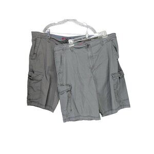 Union Bay Cargo Shorts Lot of 2 Men 42 Grey‎ Stretch Outdoor Hiking Gorpcore Y2K